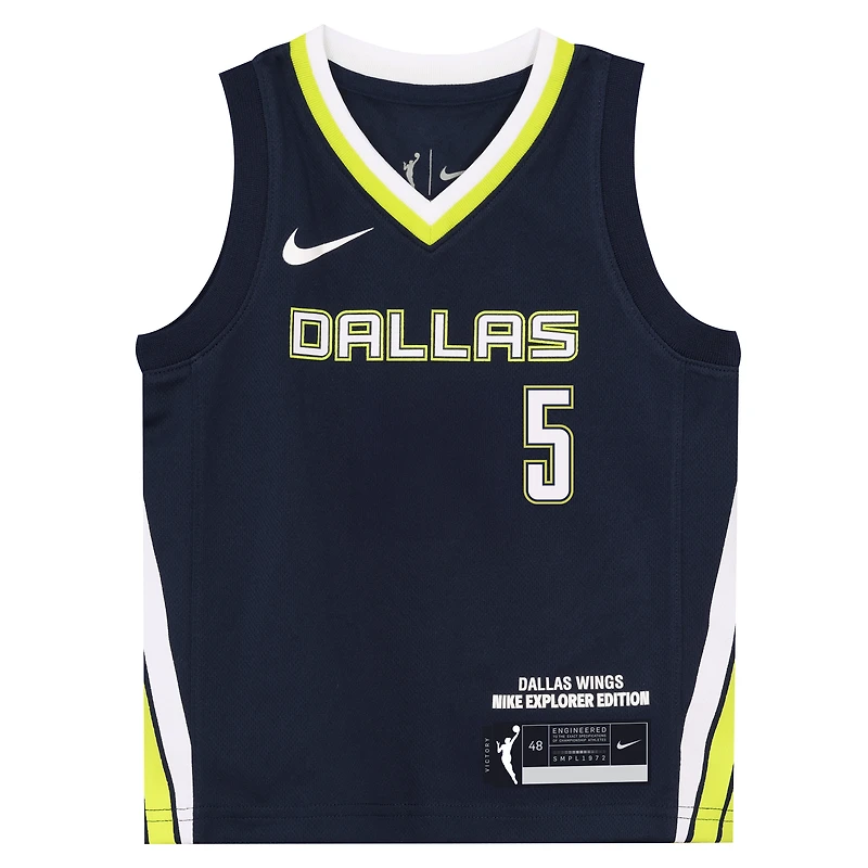 Preschool Nike Paige Bueckers Navy Dallas Wings Victory Jersey - Explorer Edition