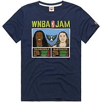 Unisex Homage Paige Bueckers & Arike Ogunbowale Navy Dallas Wings WNBA Jam Tri-Blend T-Shirt