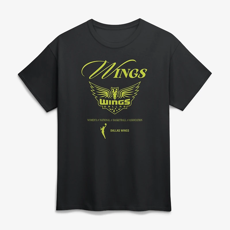 Unisex Logo Athletic Black Dallas Wings Motion T-Shirt
