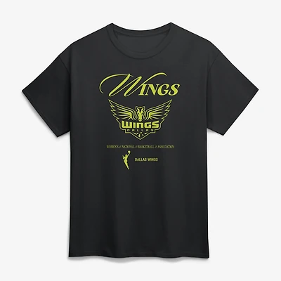 Unisex Logo Athletic Black Dallas Wings Motion T-Shirt