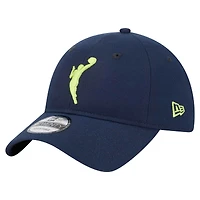 Casquette ajustable unisexe New Era bleu marine Dallas Wings 9TWENTY