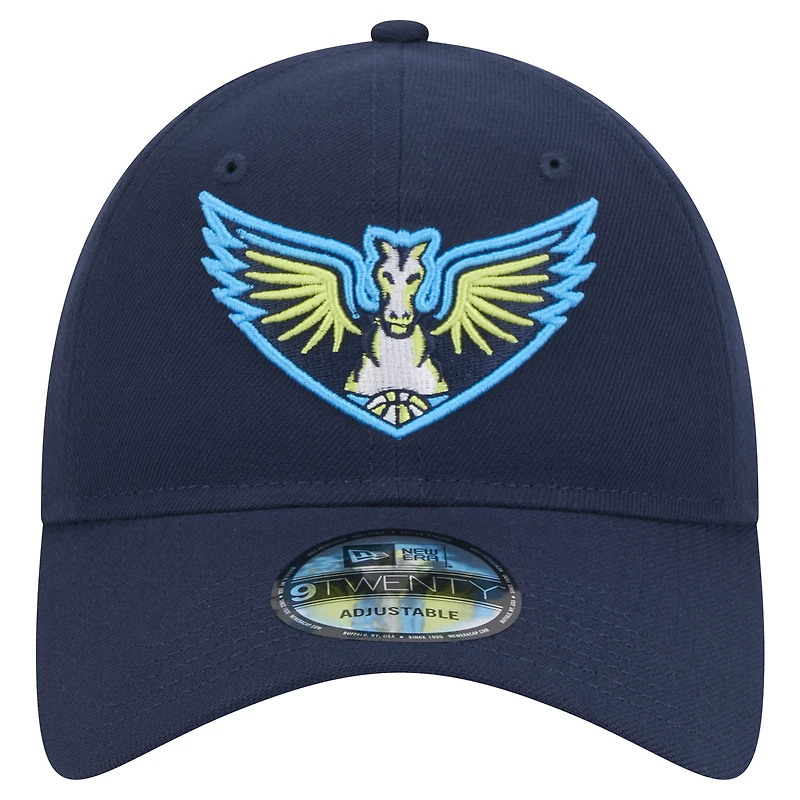 Unisex New Era Navy Dallas Wings Core Logo 9TWENTY Adjustable Hat