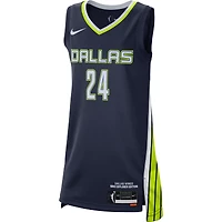 Unisex Nike Arike Ogunbowale Navy Dallas Wings Explorer Edition Victory Jersey