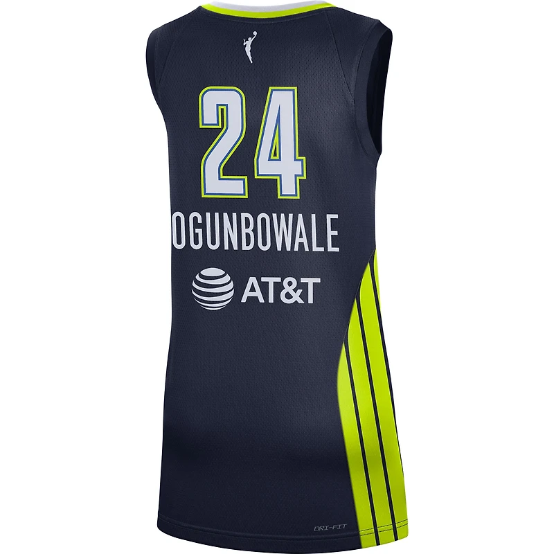 Unisex Nike Arike Ogunbowale Navy Dallas Wings Explorer Edition Victory Jersey