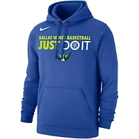 Sweat à capuche unisexe Nike Blue Dallas Wings Just Do It Club