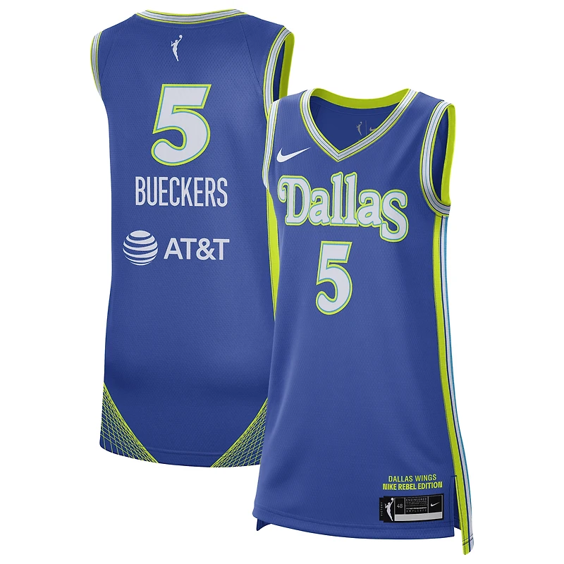 Maillot unisexe Nike Paige Bueckers bleu Dallas Wings Victory - Édition Rebelle