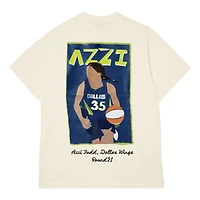 T-shirt unisexe round21 Azzi Fudd Cream Dallas Wings Draft