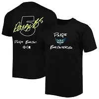 T-shirt unisexe round21 Paige Bueckers noir Dallas Wings 2025 WNBA Draft nom et numéro