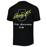 T-shirt unisexe round21 Paige Bueckers noir Dallas Wings 2025 WNBA Draft nom et numéro