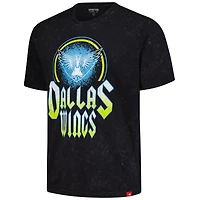 T-shirt unisexe Sportiqe noir Dallas Wings Rock & Roll Collection Angus Mineral Wash