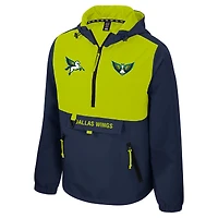 Unisex Stadium Essentials  Navy/Green Dallas Wings Legends Challenger Quarter-Zip Jacket