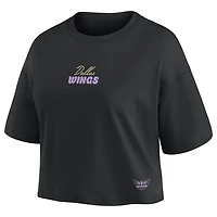 Haut court noir Fanatics Paige Bueckers Dallas Wings pour femme, avec nom et numéro