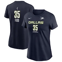 T-shirt Nike Azzi Fudd bleu marine Dallas Wings Explorer Edition pour femme