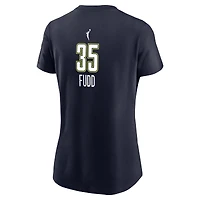 Women's Nike Azzi Fudd Navy Dallas Wings Name & Number Explorer Edition T-Shirt