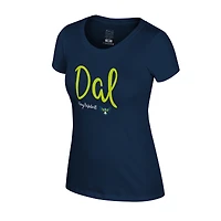 T-shirt bleu marine Stadium Essentials pour femme, troisième quart-temps, Dallas Wings