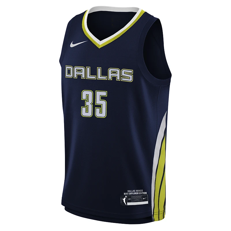 Youth Nike Azzi Fudd Navy Dallas Wings Explorer Edition Jersey