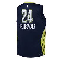 Youth Nike Arike Ogunbowale Navy Dallas Wings 2021 Explorer Edition Victory Player Jersey