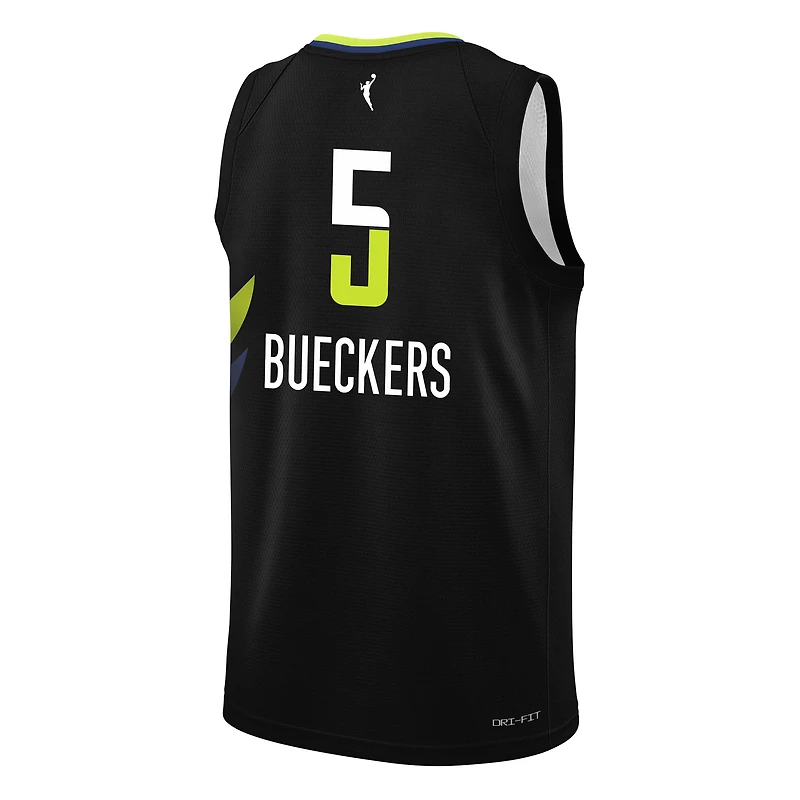 Youth Nike Paige Bueckers Black Dallas Wings 2025 WNBA Draft Rebel Edition Victory Player Jersey