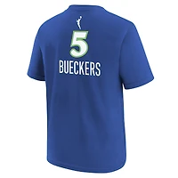 T-shirt Nike pour enfant Paige Bueckers bleu Dallas Wings Rebel Edition avec nom et numéro