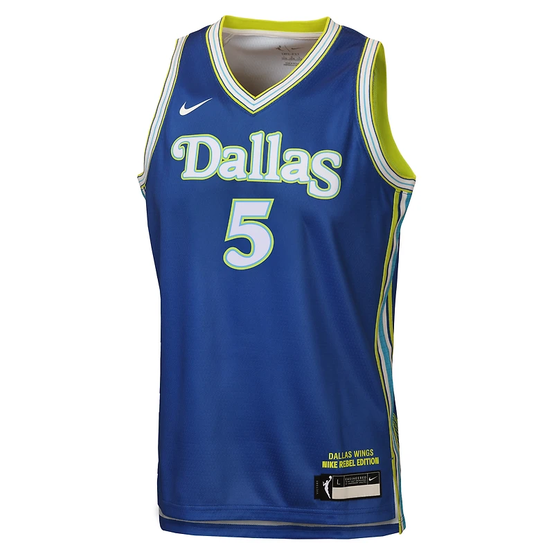 Youth Nike Paige Bueckers Blue Dallas Wings Victory Jersey - Rebel Edition