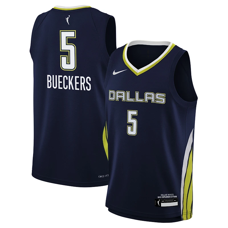 Youth Nike Paige Bueckers Navy Dallas Wings 2025 WNBA Draft Explorer Edition Victory Player Jersey