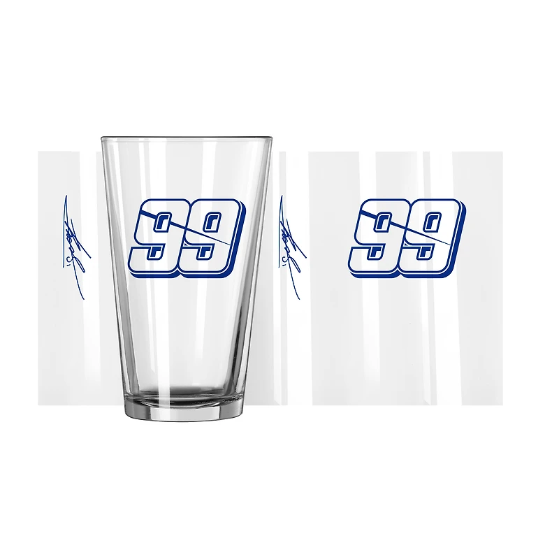 Daniel Suarez 16 oz. Verre à pinte du jour de la course