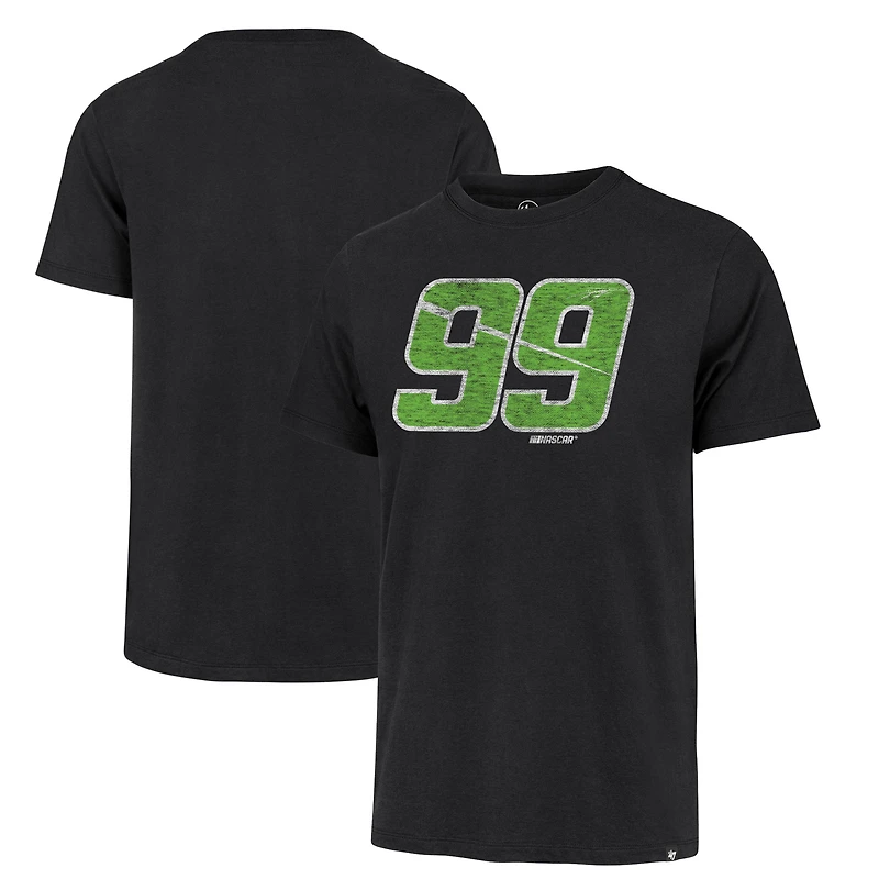 Men's '47 Black Daniel Suarez Driver Number Franklin T-Shirt