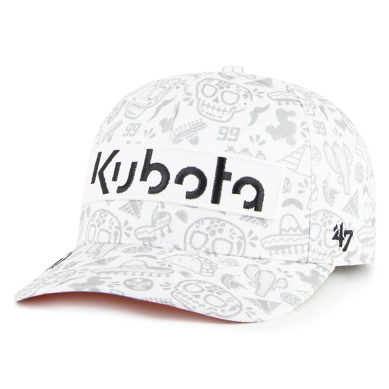 Casquette Trophy Flex blanche '47 pour homme avec patch Daniel Suarez