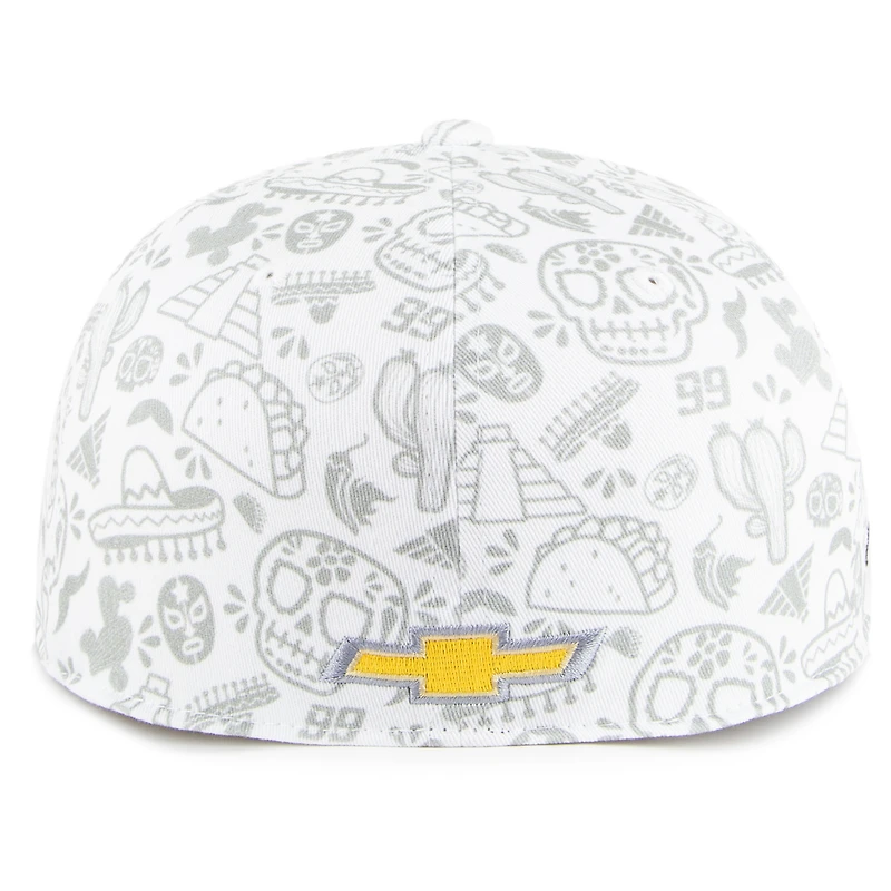 Casquette Trophy Flex blanche '47 pour homme avec patch Daniel Suarez