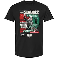 T-shirt noir à damier pour homme, Daniel Suarez, vainqueur de la course Chilango 150 en 2025