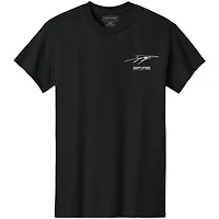 Men's Classic Ink Black Daniel Suarez Spire Motorsports Tri-Blend T-Shirt
