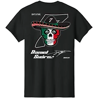 Men's Classic Ink Black Daniel Suarez Spire Motorsports Tri-Blend T-Shirt