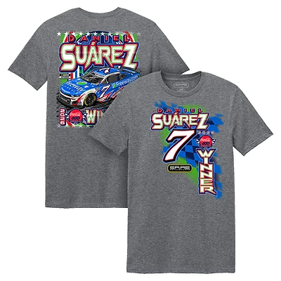 Men's Classic Ink Gray Daniel Suarez 2026 Coca-Cola 600 Race Winner T-Shirt