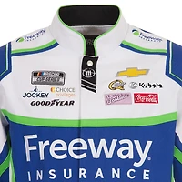 Veste d'uniforme en sergé à boutons-pression Daniel Suarez Freeway Insurance pour homme de JH Design Royal/White