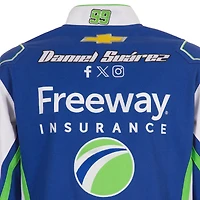 Men's JH Design Royal/White Daniel Suarez Freeway Insurance Full-Snap Twill Uniform Jacket