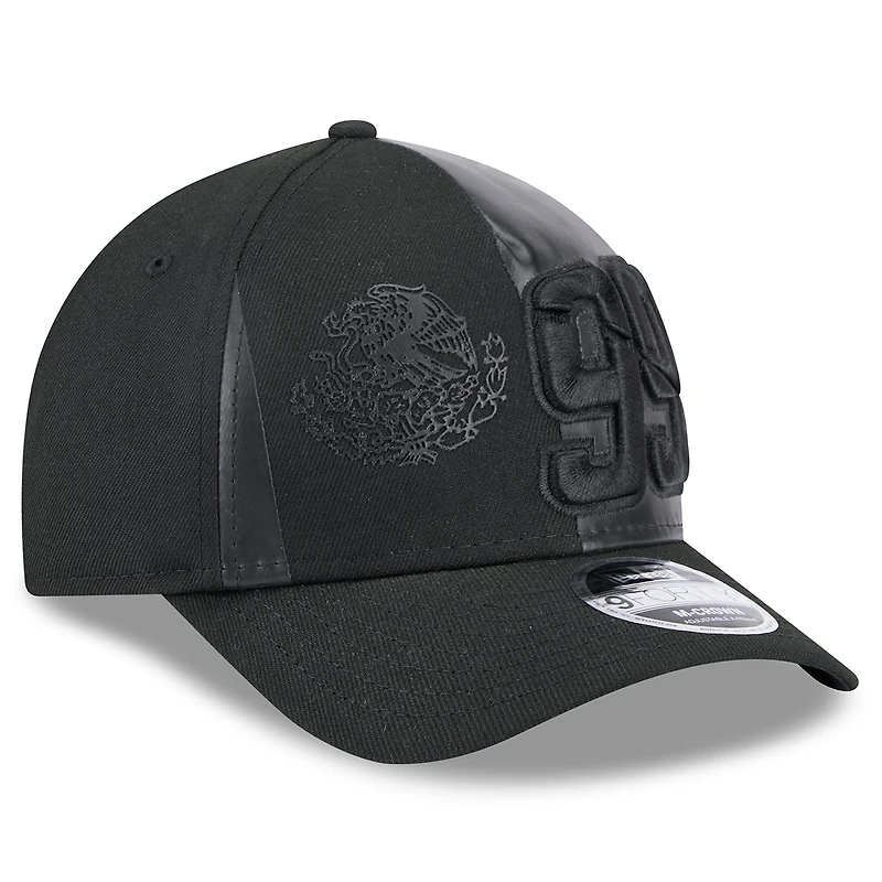 Men's New Era Black Daniel Suarez Mexican Flag 9FORTY M-Crown A-Frame Adjustable Hat