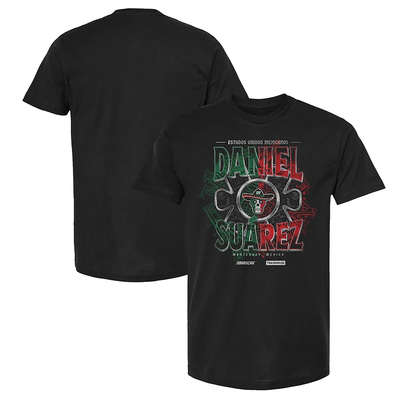 Men's Trackhouse Racing Team Collection Black Daniel Suarez Mexico Heritage T-Shirt