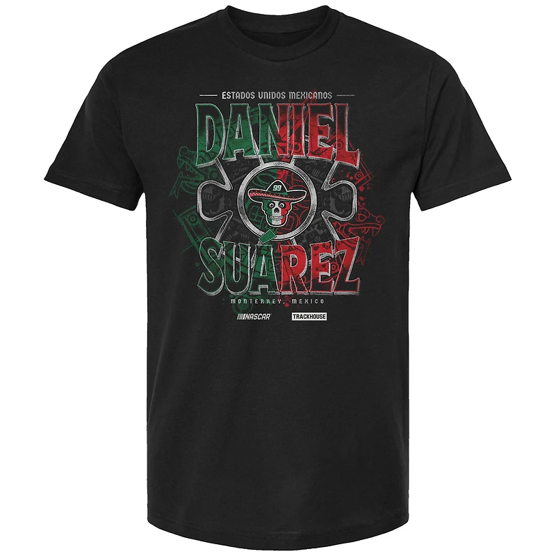 Men's Trackhouse Racing Team Collection Black Daniel Suarez Mexico Heritage T-Shirt