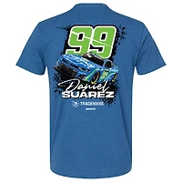 Men's Trackhouse Racing Team Collection  Heather Blue Daniel Suarez Car T-Shirt