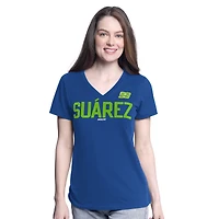 Women's G-III 4Her by Carl Banks  Royal Daniel Suarez Batter Up V-Neck T-Shirt
