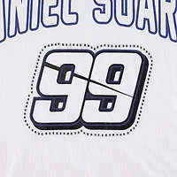 T-shirt Daniel Suarez Box Score G-III 4Her by Carl Banks pour femme, blanc/bleu clair