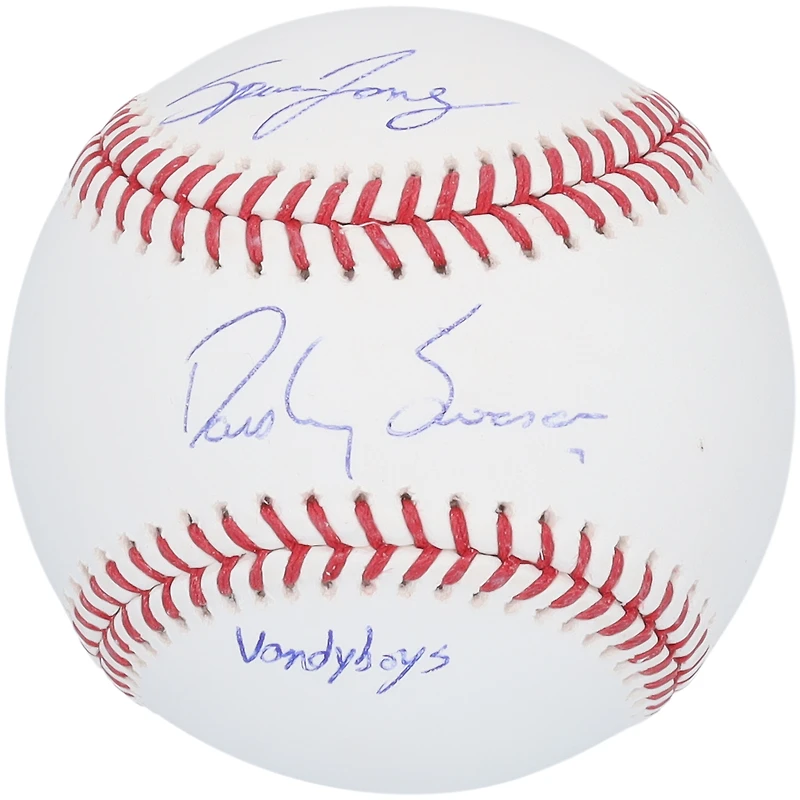 Dansby Swanson Chicago Cubs & Spencer Jones New York Yankees Autographed Baseball with "Vandyboys" Inscription