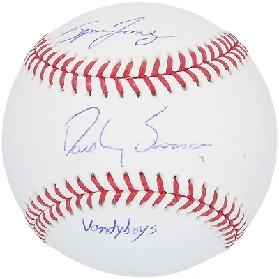 Dansby Swanson Chicago Cubs & Spencer Jones New York Yankees Autographed Baseball with "Vandyboys" Inscription
