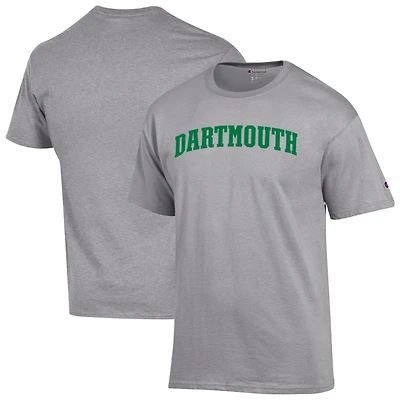 Men's Champion  Heather Gray Dartmouth Big Green Basic Arch T-Shirt