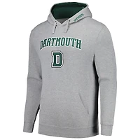 Men's Colosseum  Heather Gray Dartmouth Big Green Arch & Logo Pullover Hoodie