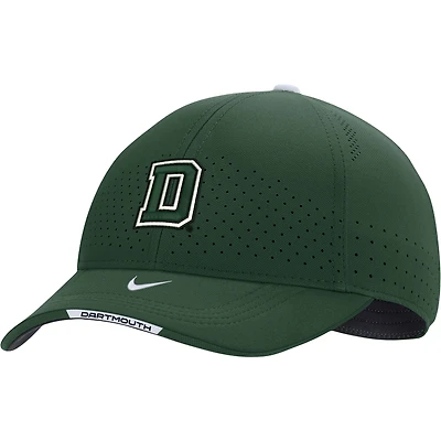 Casquette Nike Dartmouth Big Green 2022 Sideline Classic99 Swoosh Performance Flex pour Homme Vert