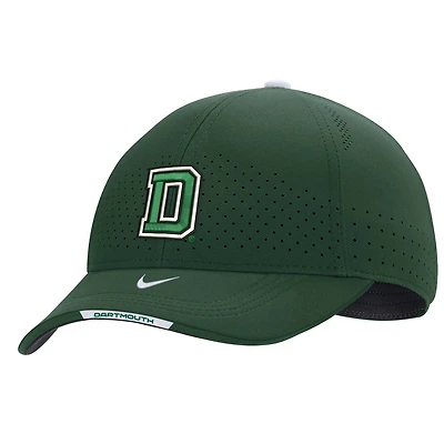 Nike Dartmouth Big Green 2022 Sideline Legacy91 Performance Casquette réglable pour homme Vert