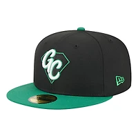 Casquette ajustée 59FIFTY Dayton Dragons noire New Era pour homme