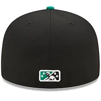 Men's New Era Black/Green Dayton Dragons Marvel x Minor League 59FIFTY Fitted Hat