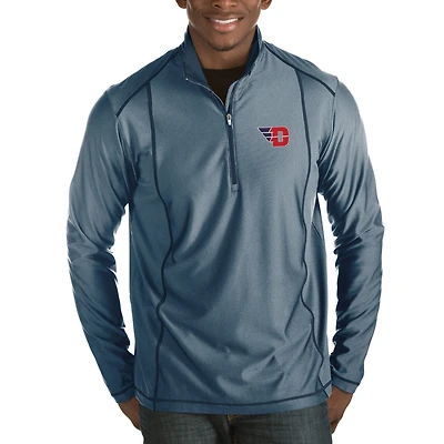 Men's Antigua Navy Dayton Flyers Tempo 1/2-Zip Desert Dry Pullover Jacket